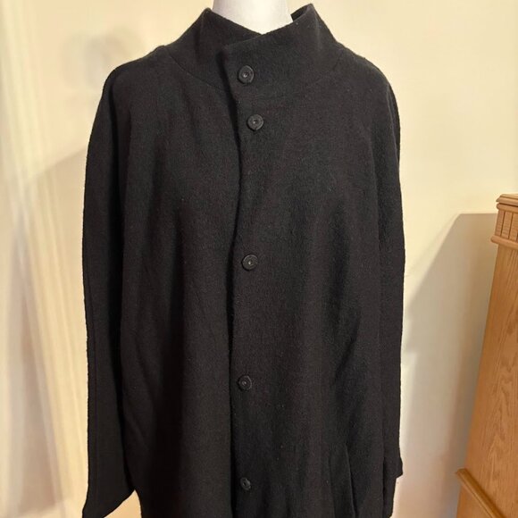 Cynthia Rowley Jackets & Blazers - CYNTHIA ROWLEY BLACK COLOR (100% Wool) Coat with Snaps - 3x